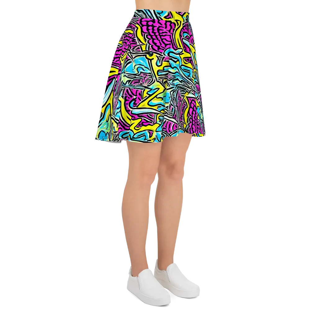 Future Safari on Skater Skirt — Right