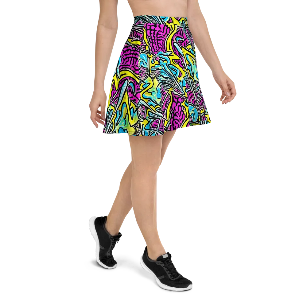 Future Safari on Skater Skirt — Right