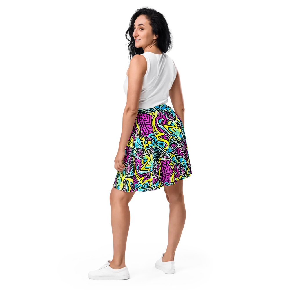 Future Safari on Skater Skirt — Back