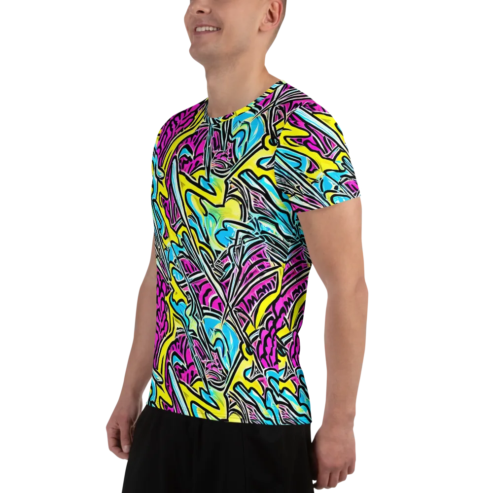 Future Safari on Men's Athletic T-Shirt — Left