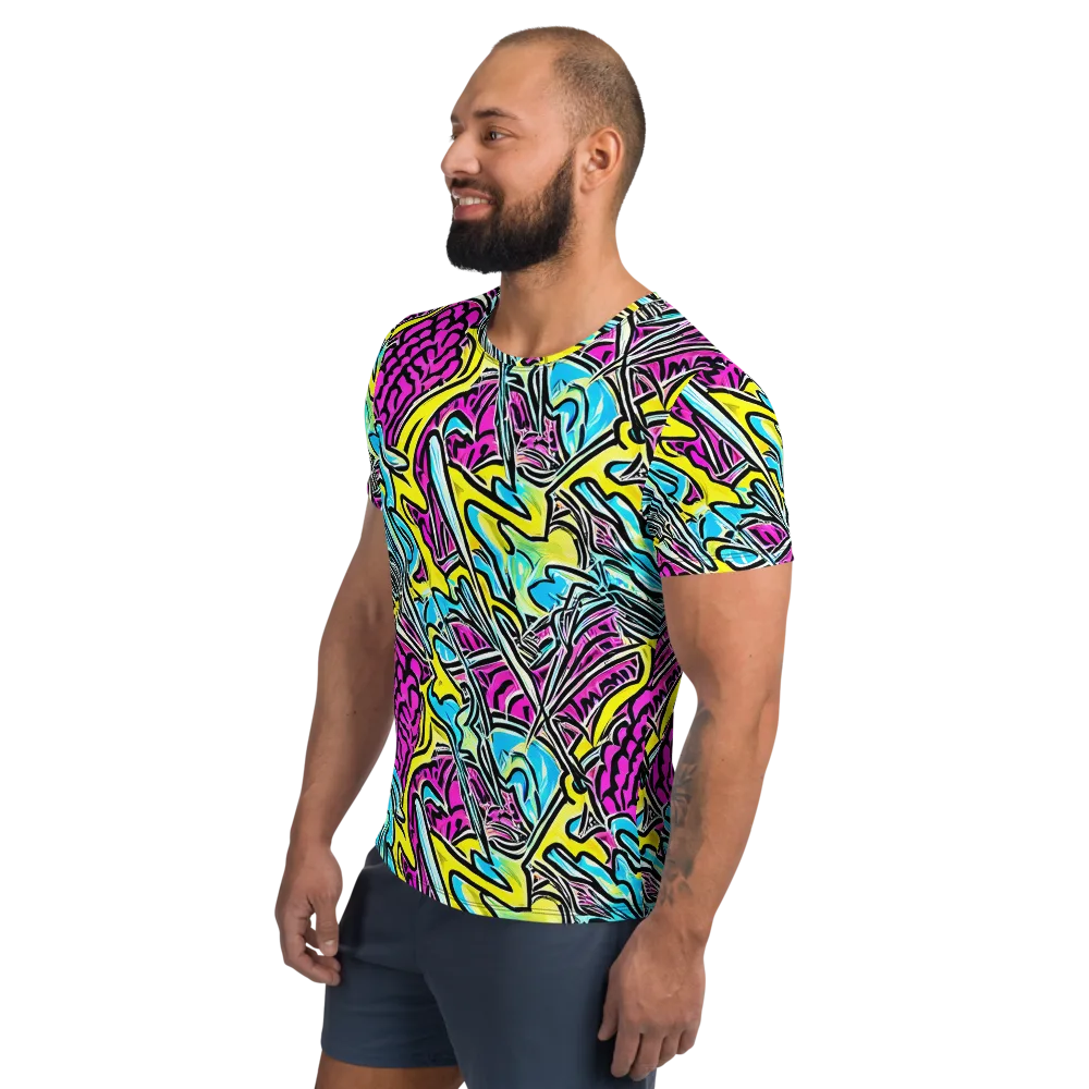 Future Safari on Men's Athletic T-Shirt — Left