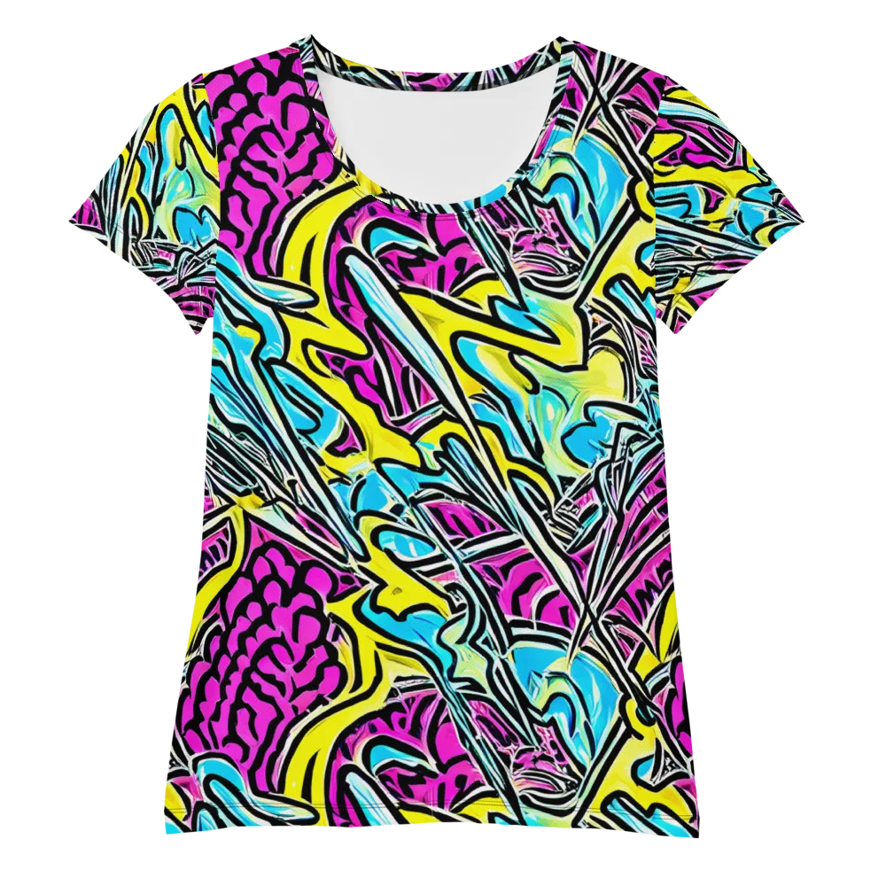 Future Safari on Women's Athletic T-Shirt — Front