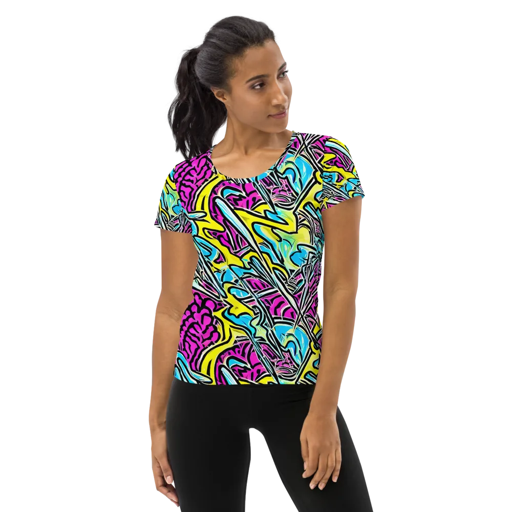Future Safari on Women's Athletic T-Shirt — Front