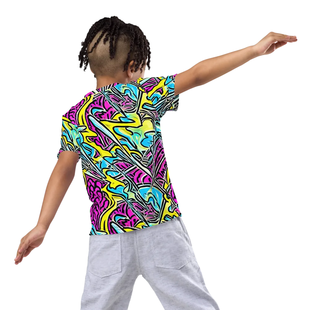 Future Safari on Kids Crew Neck T-Shirt — Back