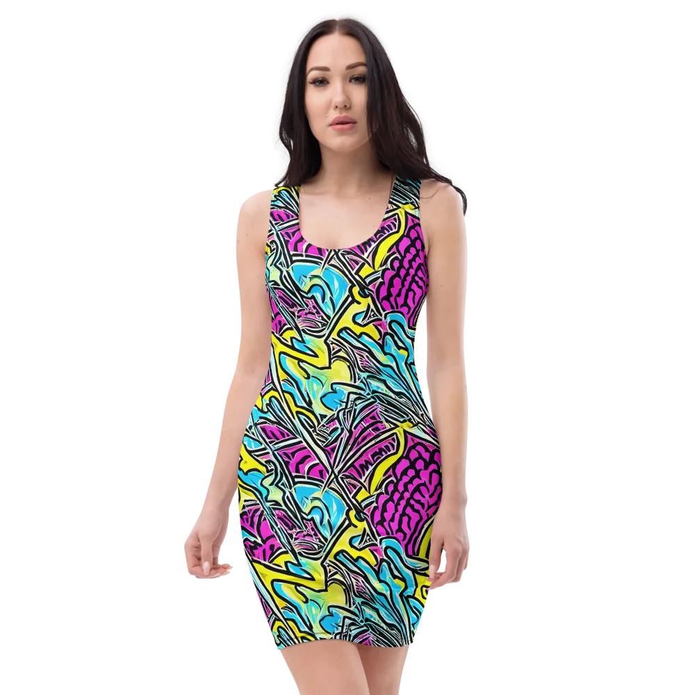 Future Safari on Bodycon Dress — Front