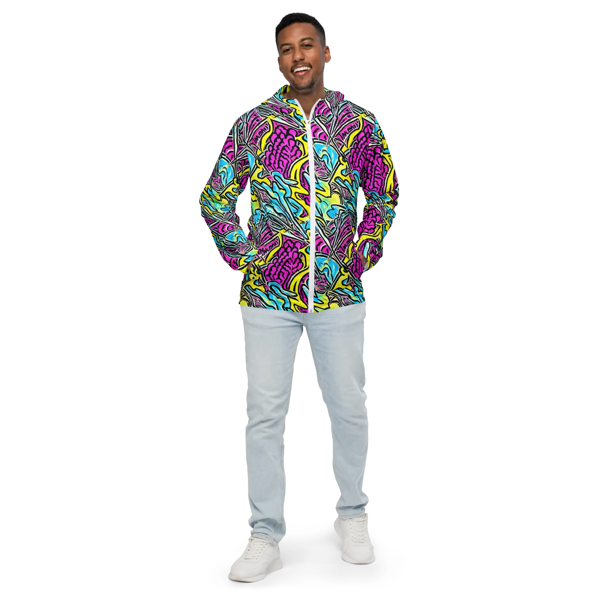 Future Safari on Men's Windbreaker — Front