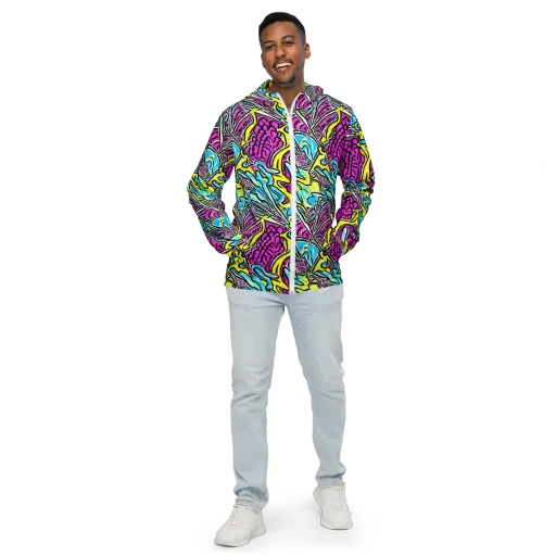 Future Safari on a Men's Windbreaker