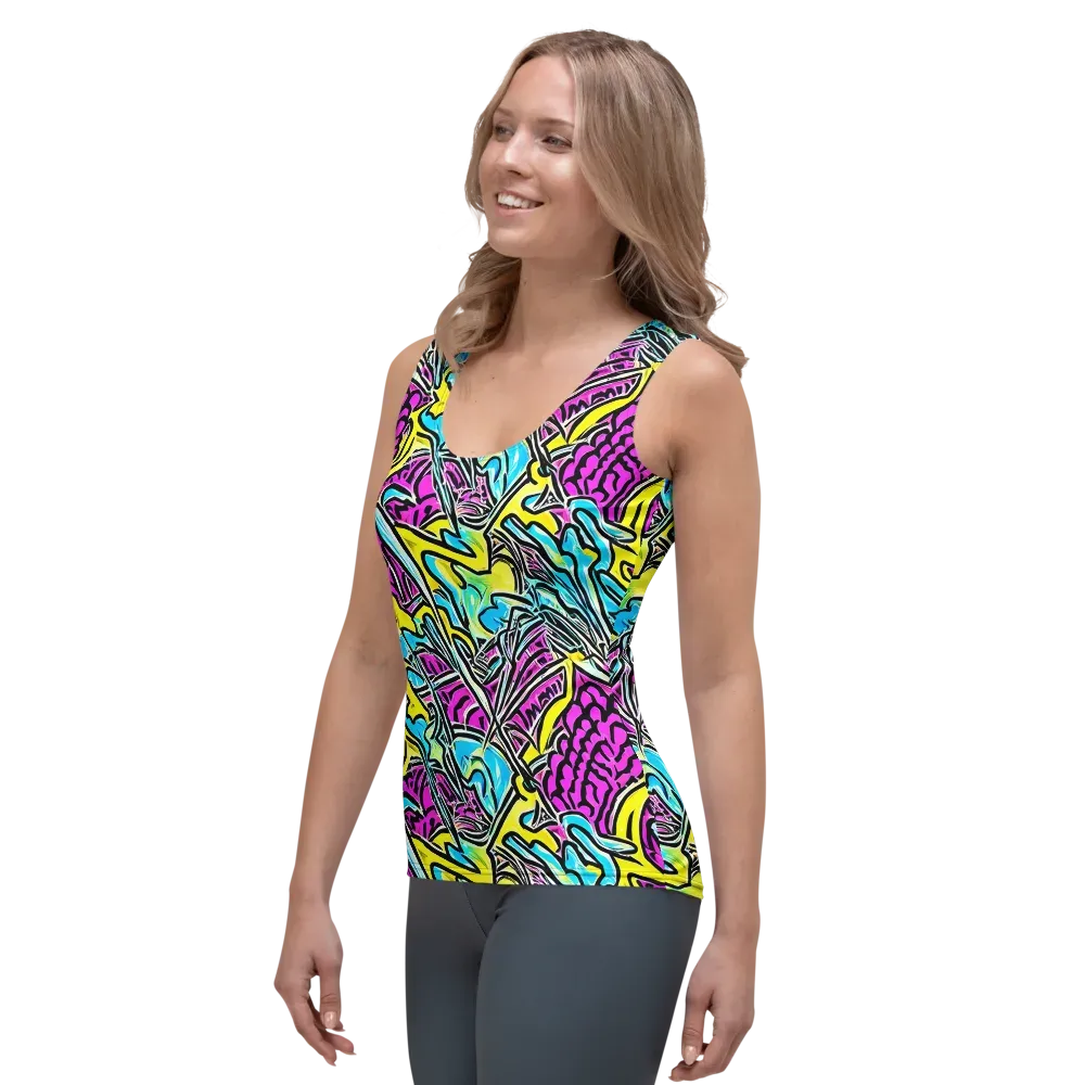 Future Safari on Women's Tank Top — Left Front