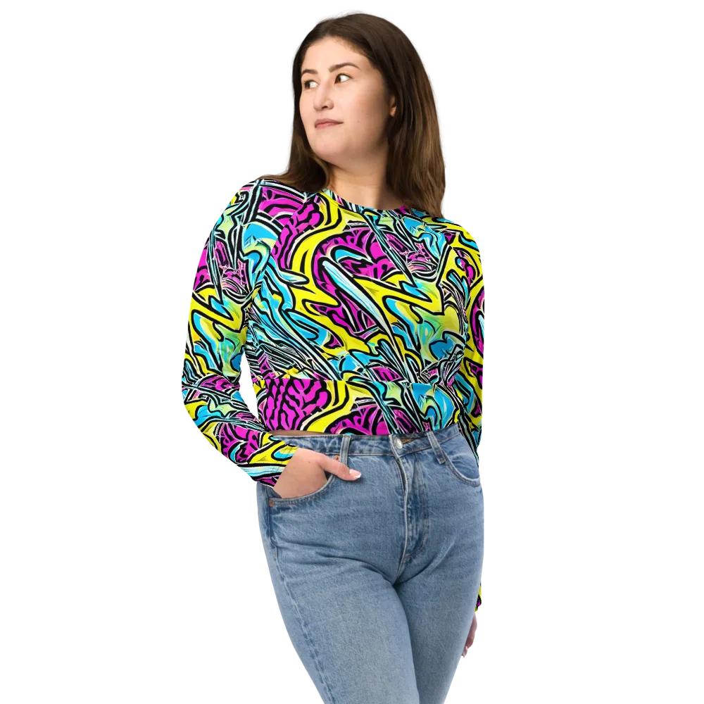 Future Safari on Long Sleeve Crop Top — Front