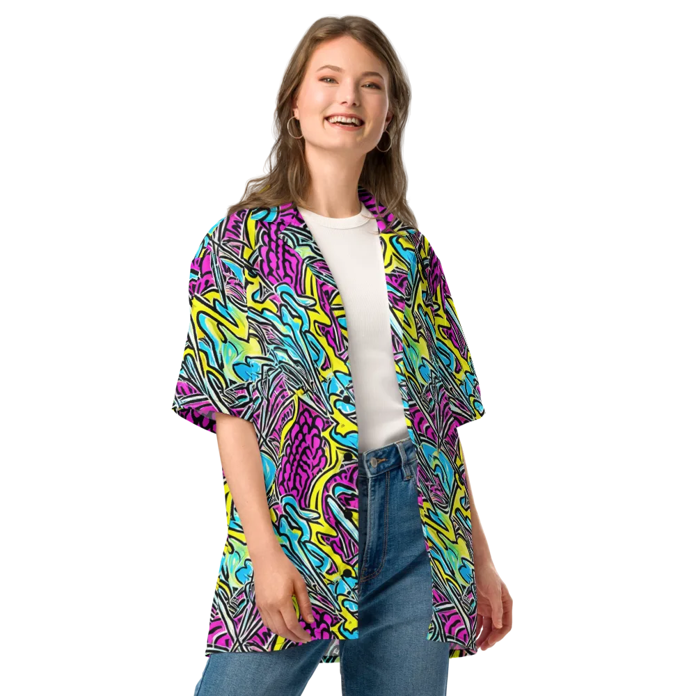 Future Safari on Button Shirt — Front