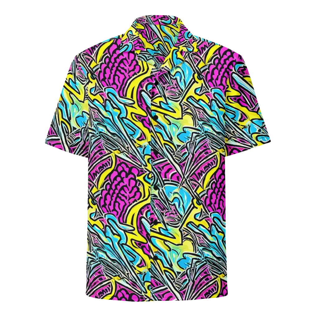 Future Safari on Button Shirt — Front