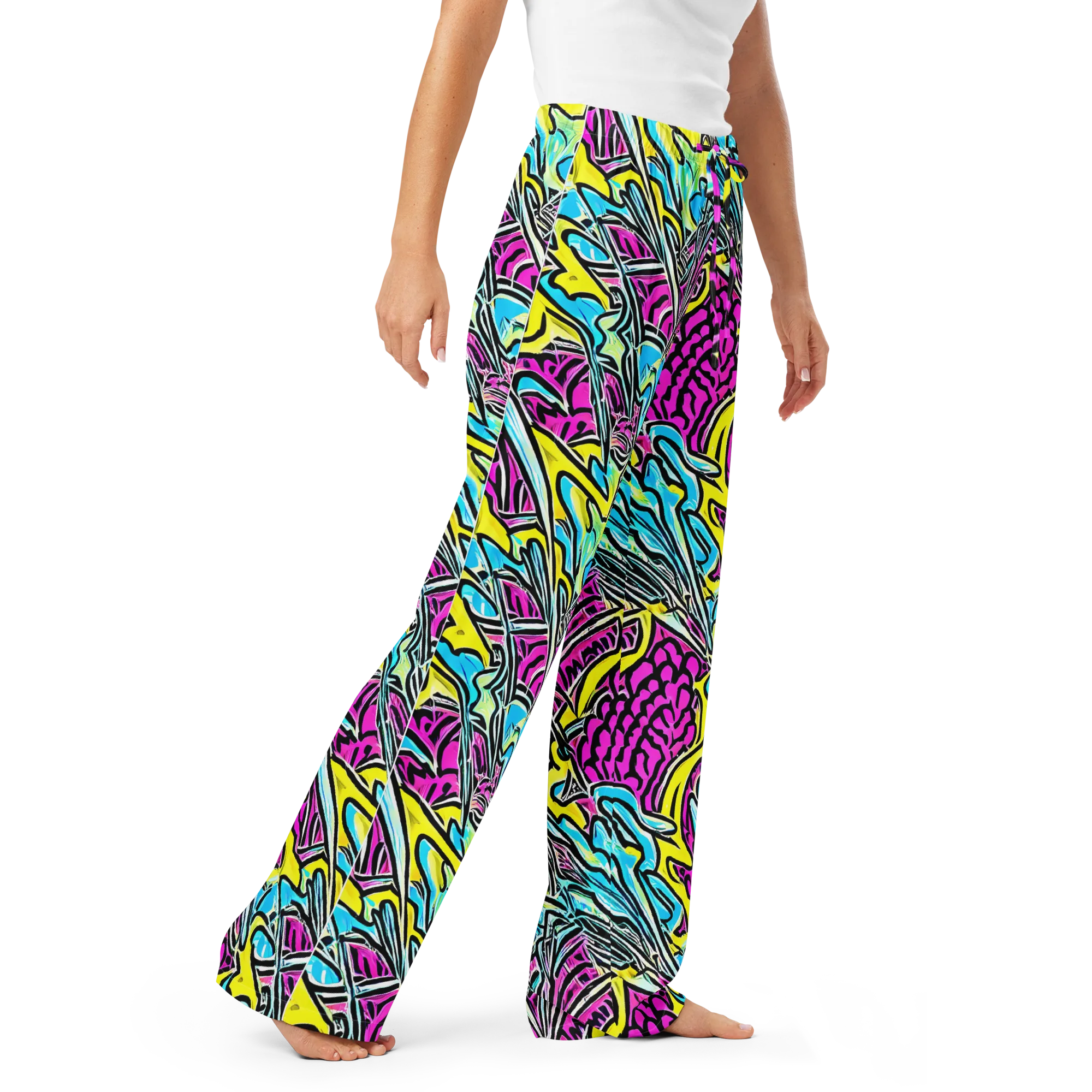 Future Safari on Women's Pajama Pants — Right Front