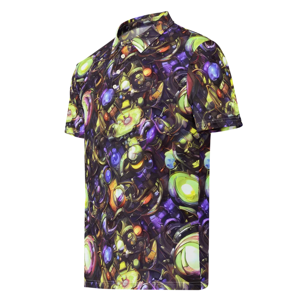 Midnight Nectar on Men's Slim Fit Polo Shirt — Left Front
