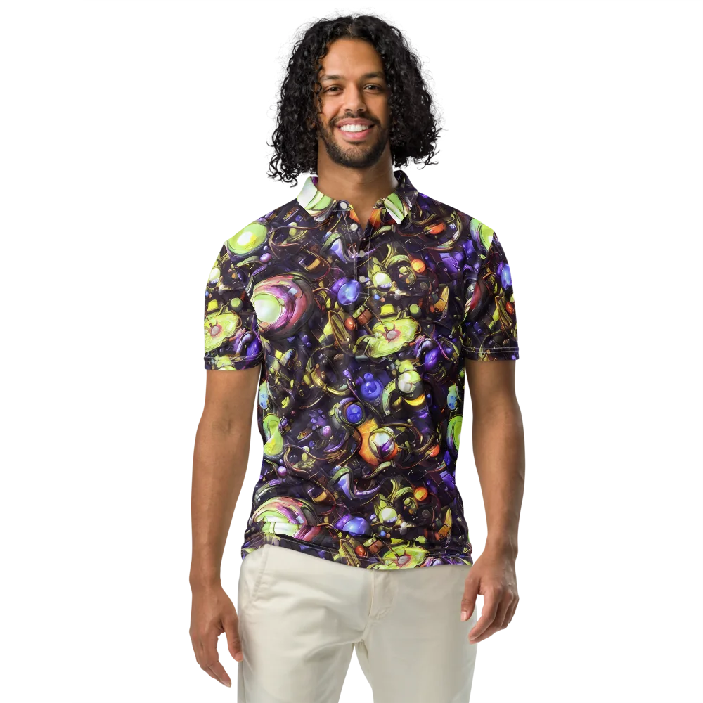 Midnight Nectar on Men's Slim Fit Polo Shirt — Front