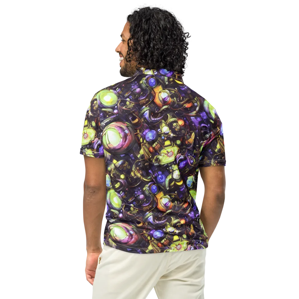 Midnight Nectar on Men's Slim Fit Polo Shirt — Back