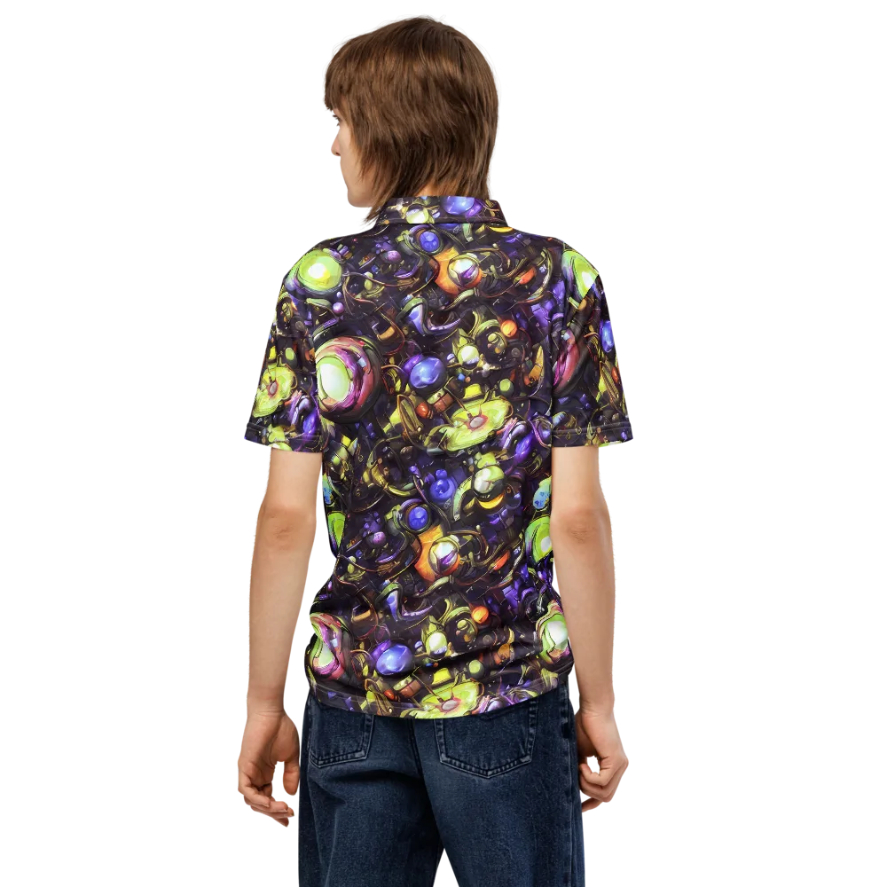 Midnight Nectar on Men's Slim Fit Polo Shirt — Back