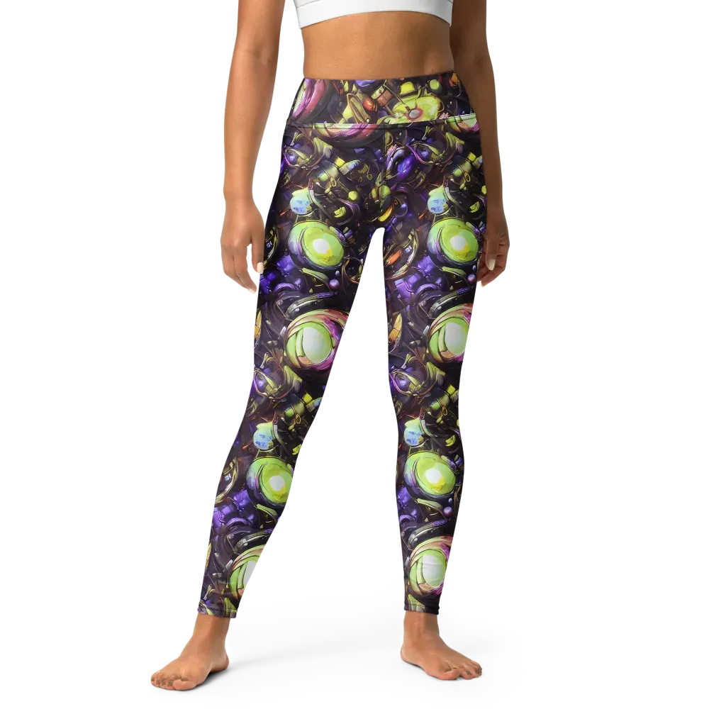 Midnight Nectar on Yoga Leggings — Front