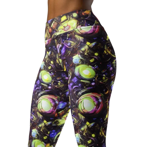 Midnight Nectar on a Yoga Leggings