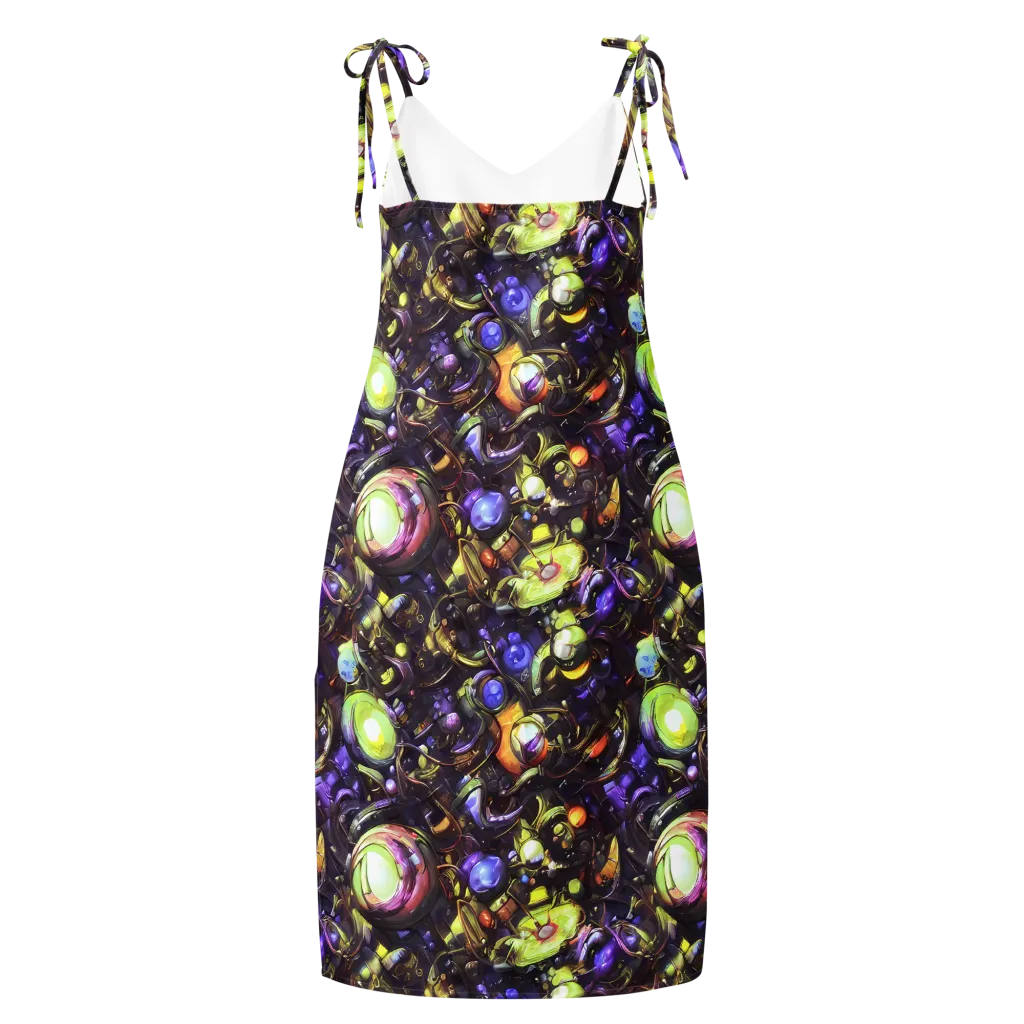 Midnight Nectar on Slip Dress — Back