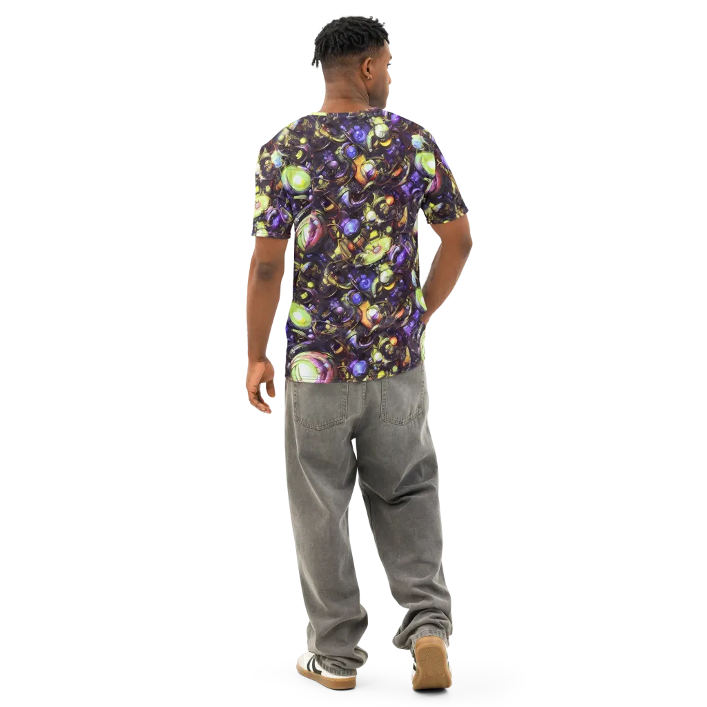 Midnight Nectar on Men's Cotton Crew Neck T-Shirt — Back