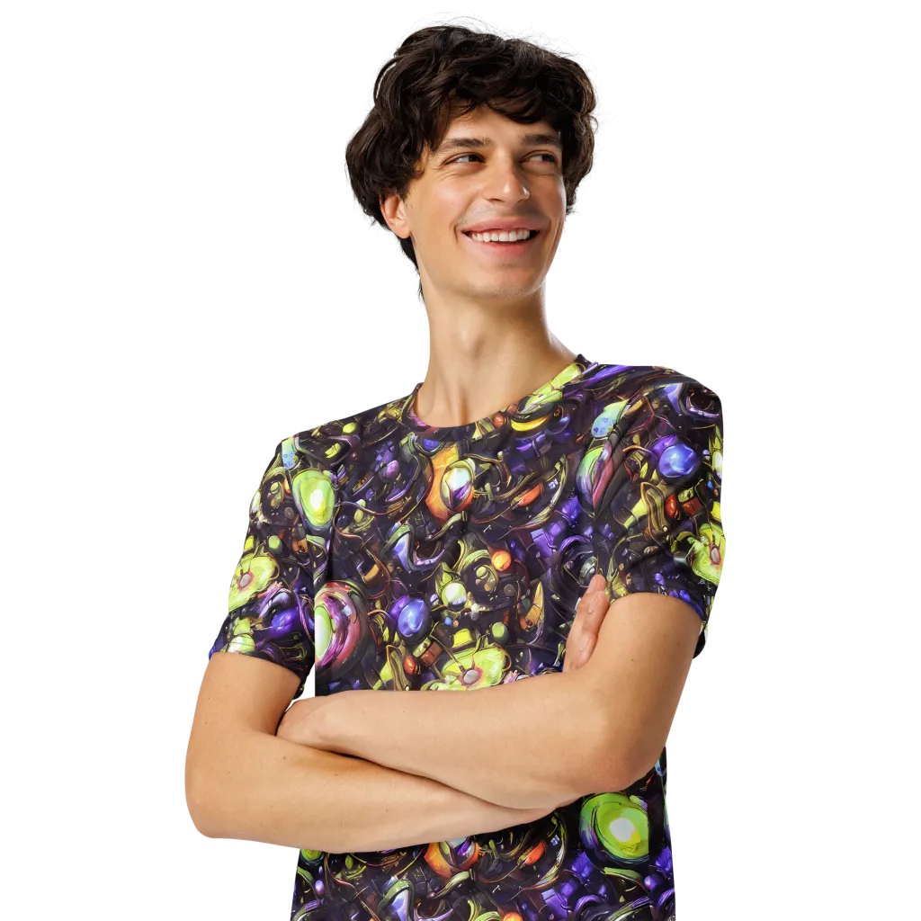 Midnight Nectar on Men's Crew Neck T-Shirt — Left Front