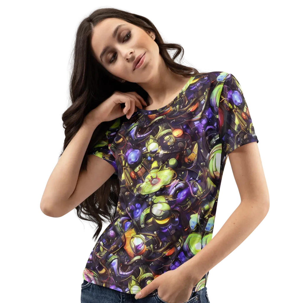 Midnight Nectar on Women's Crew Neck T-Shirt — Left Front