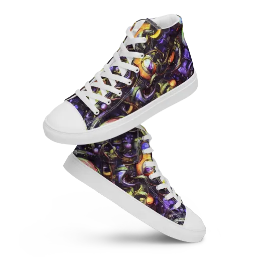 Midnight Nectar on a Women's High Top Canvas Shoes