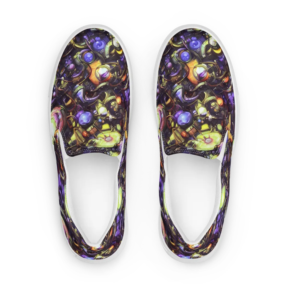 Midnight Nectar on Women's Slip-On Canvas Shoes — Front