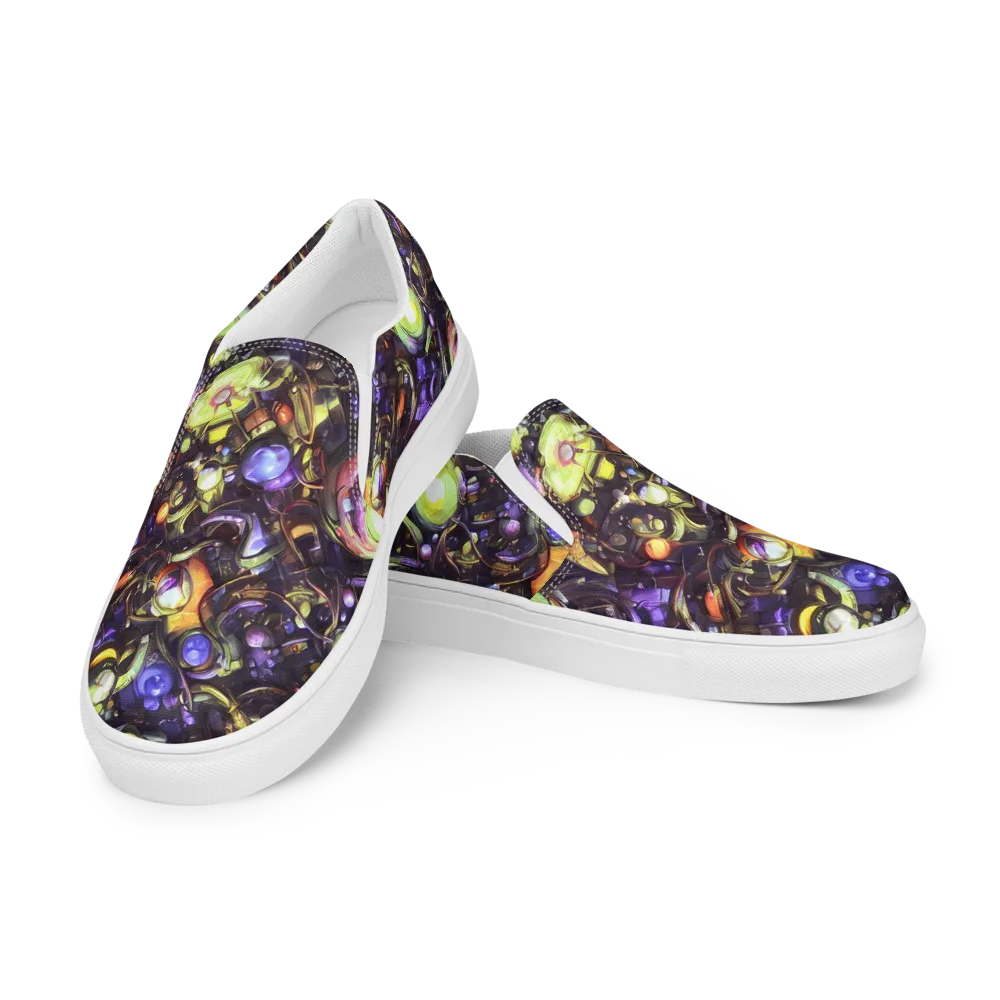 Midnight Nectar on Women's Slip-On Canvas Shoes — Left Front