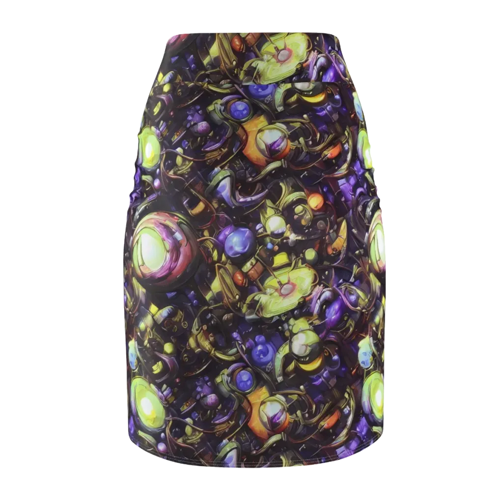 Midnight Nectar on Pencil Skirt — Back