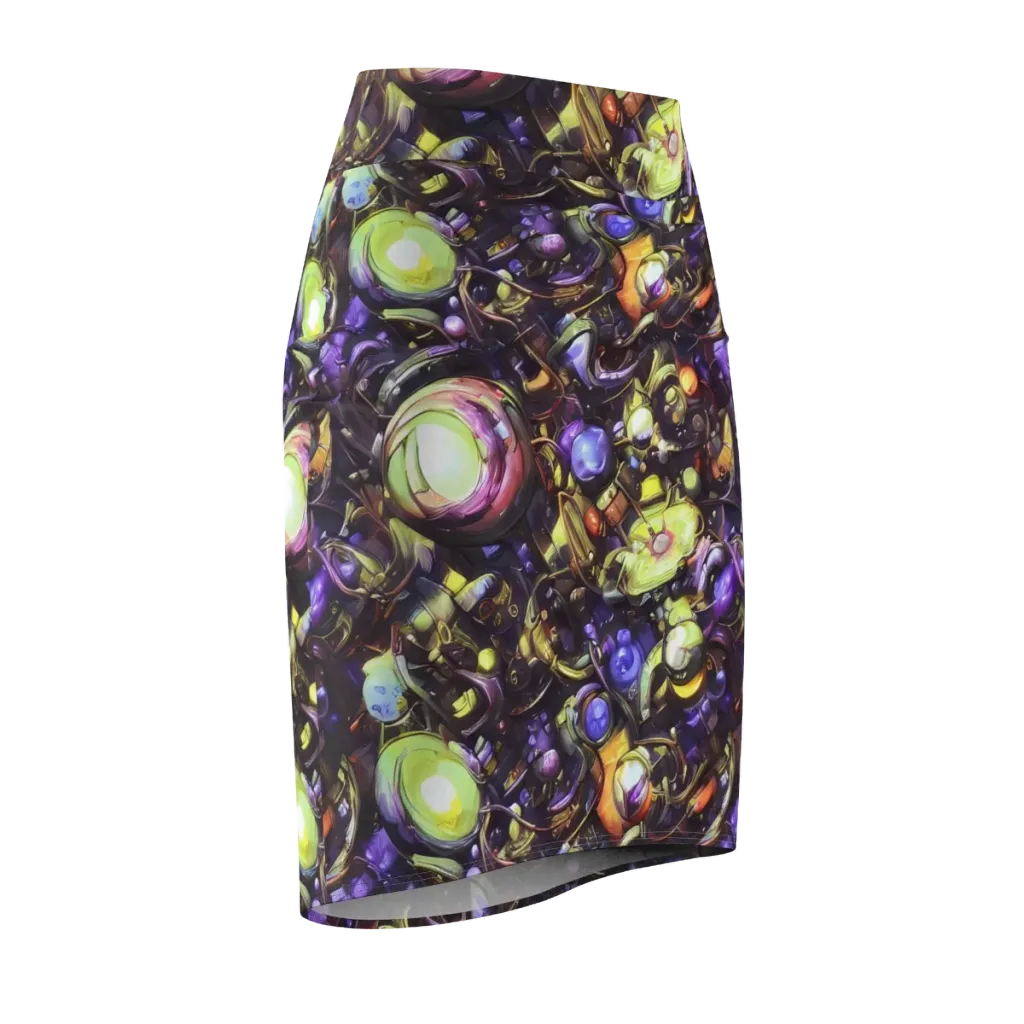 Midnight Nectar on Pencil Skirt — Front Side