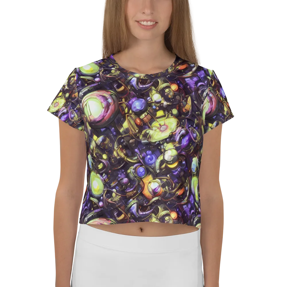 Midnight Nectar on Crop Tee — Front