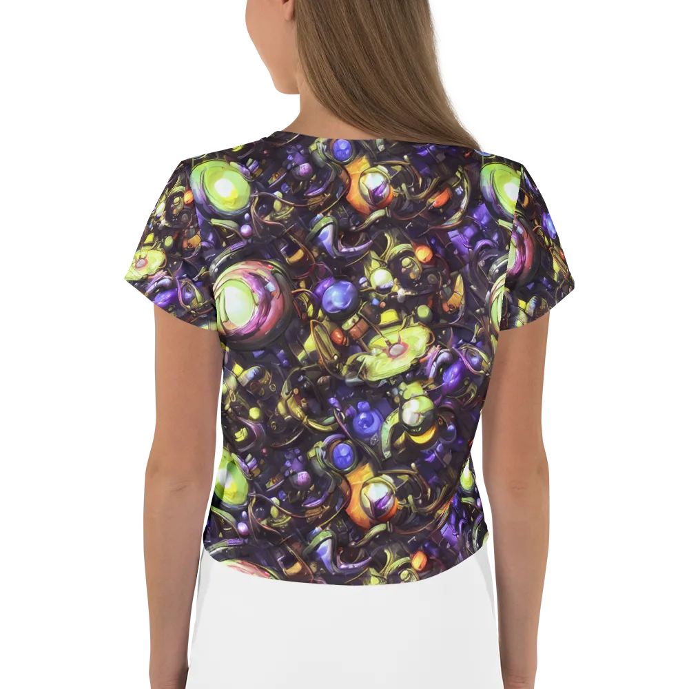 Midnight Nectar on Crop Tee — Back