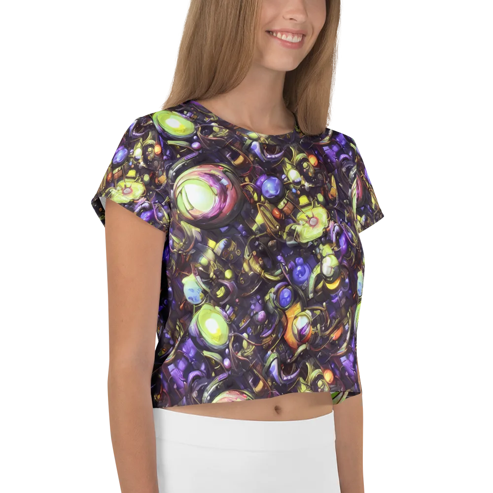 Midnight Nectar on Crop Tee — Right