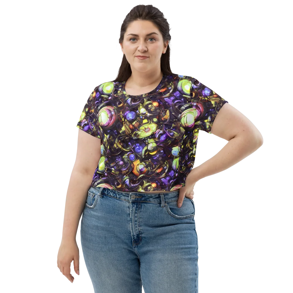 Midnight Nectar on Crop Tee — Front