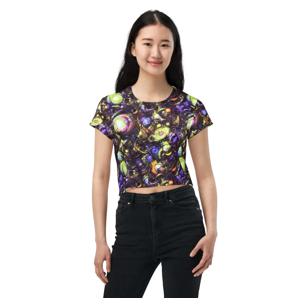 Midnight Nectar on Crop Tee — Front