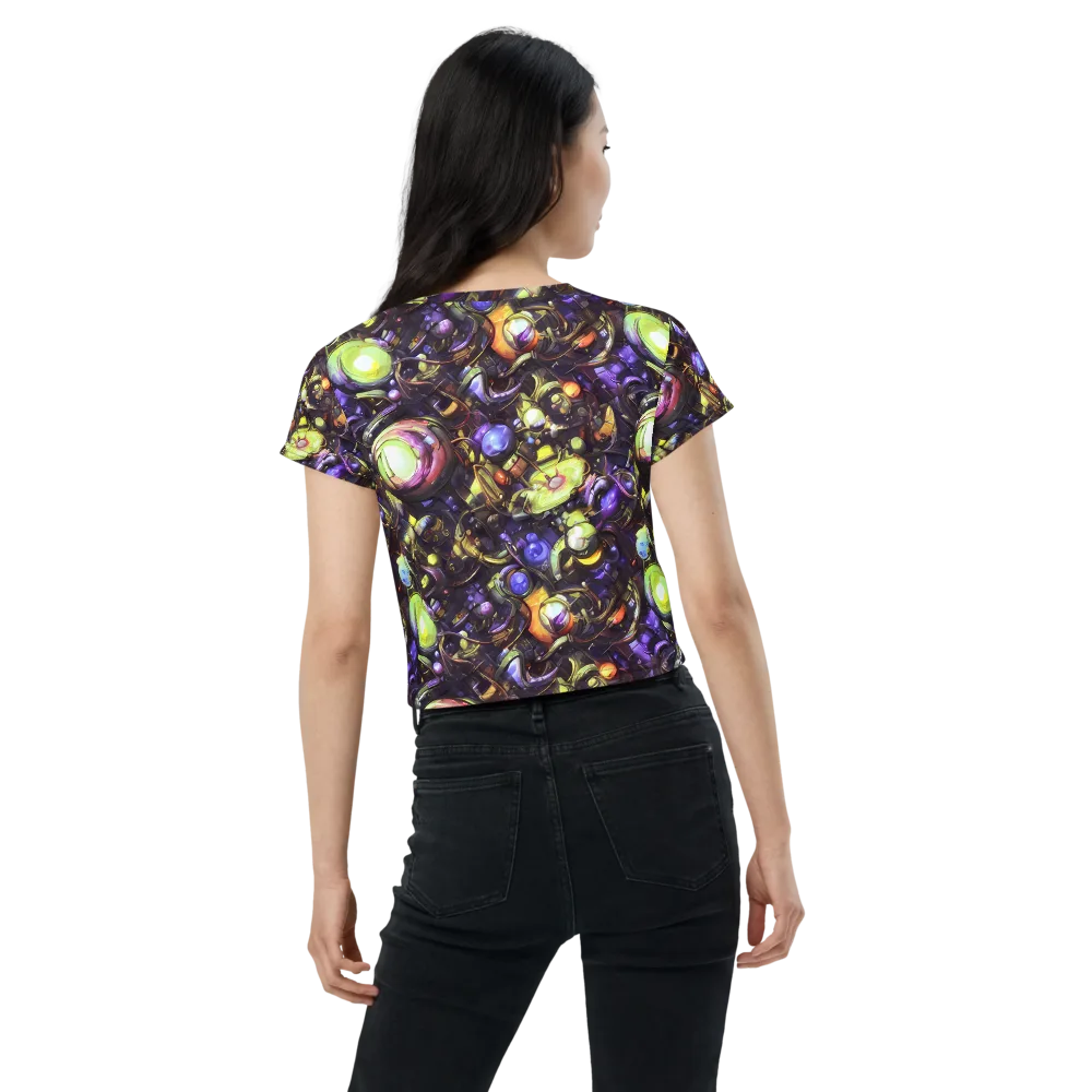 Midnight Nectar on Crop Tee — Back