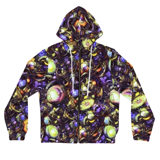 Midnight Nectar on a Women's Full-Zip Hoodie