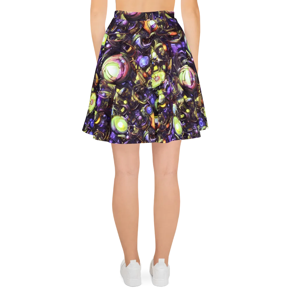 Midnight Nectar on Skater Skirt — Back