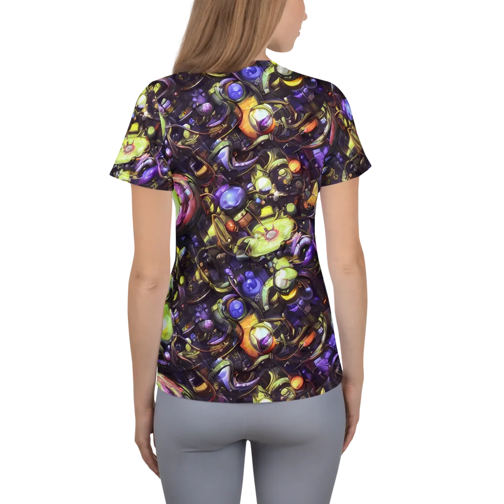 Midnight Nectar on Women's Athletic T-Shirt — Back