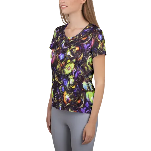 Midnight Nectar on a Women's Athletic T-Shirt
