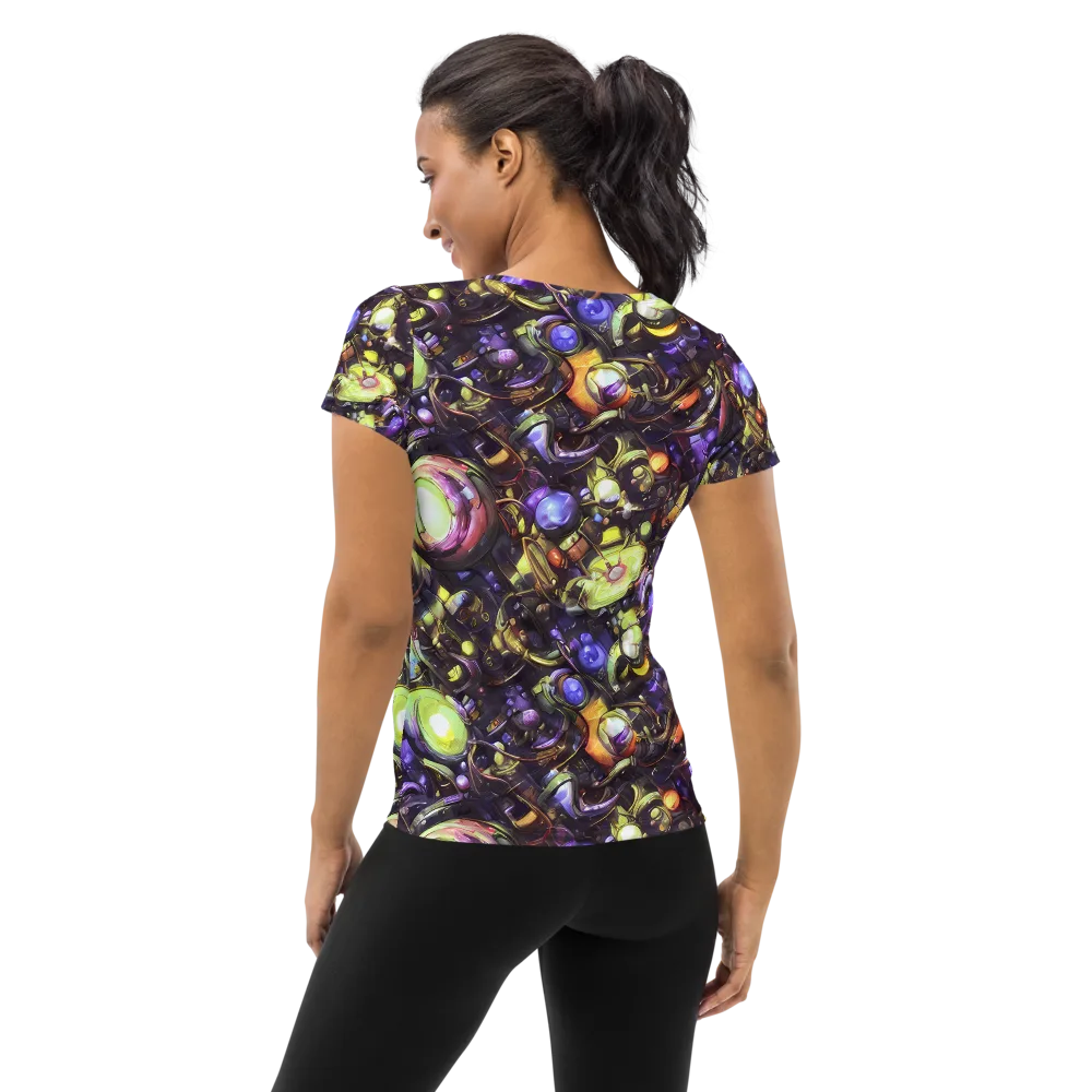 Midnight Nectar on Women's Athletic T-Shirt — Back