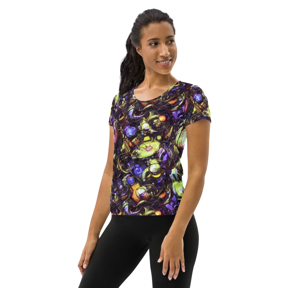 Midnight Nectar on Women's Athletic T-Shirt — Left