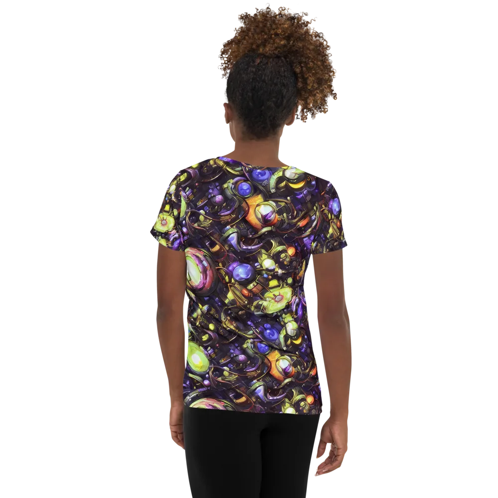 Midnight Nectar on Women's Athletic T-Shirt — Back