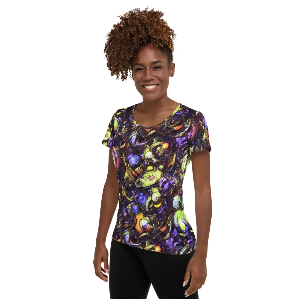 Midnight Nectar on Women's Athletic T-Shirt — Left