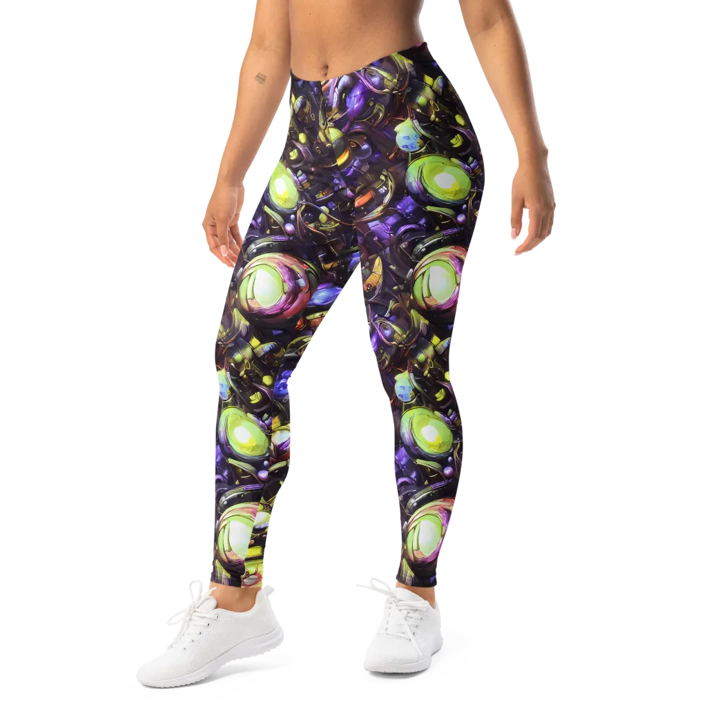 Midnight Nectar on Leggings — Left Front