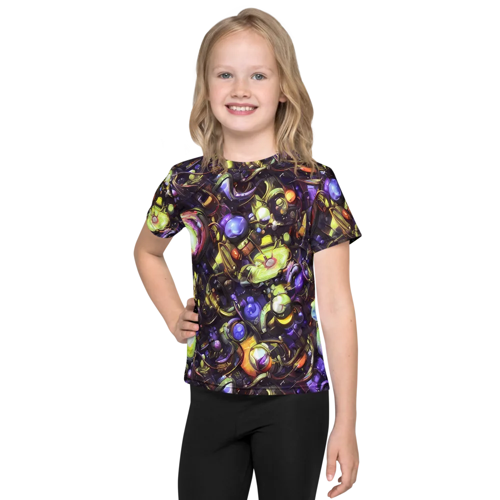 Midnight Nectar on Kids Crew Neck T-Shirt — Front
