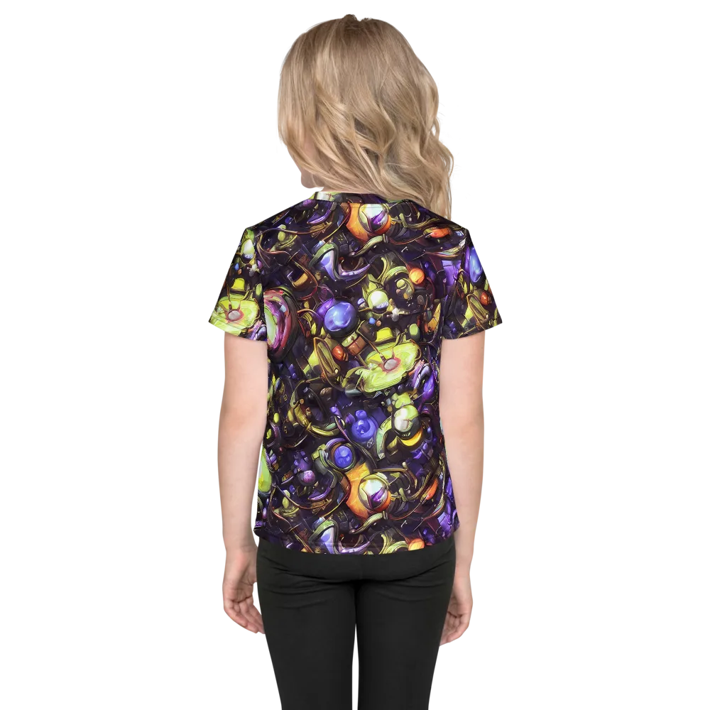 Midnight Nectar on Kids Crew Neck T-Shirt — Back