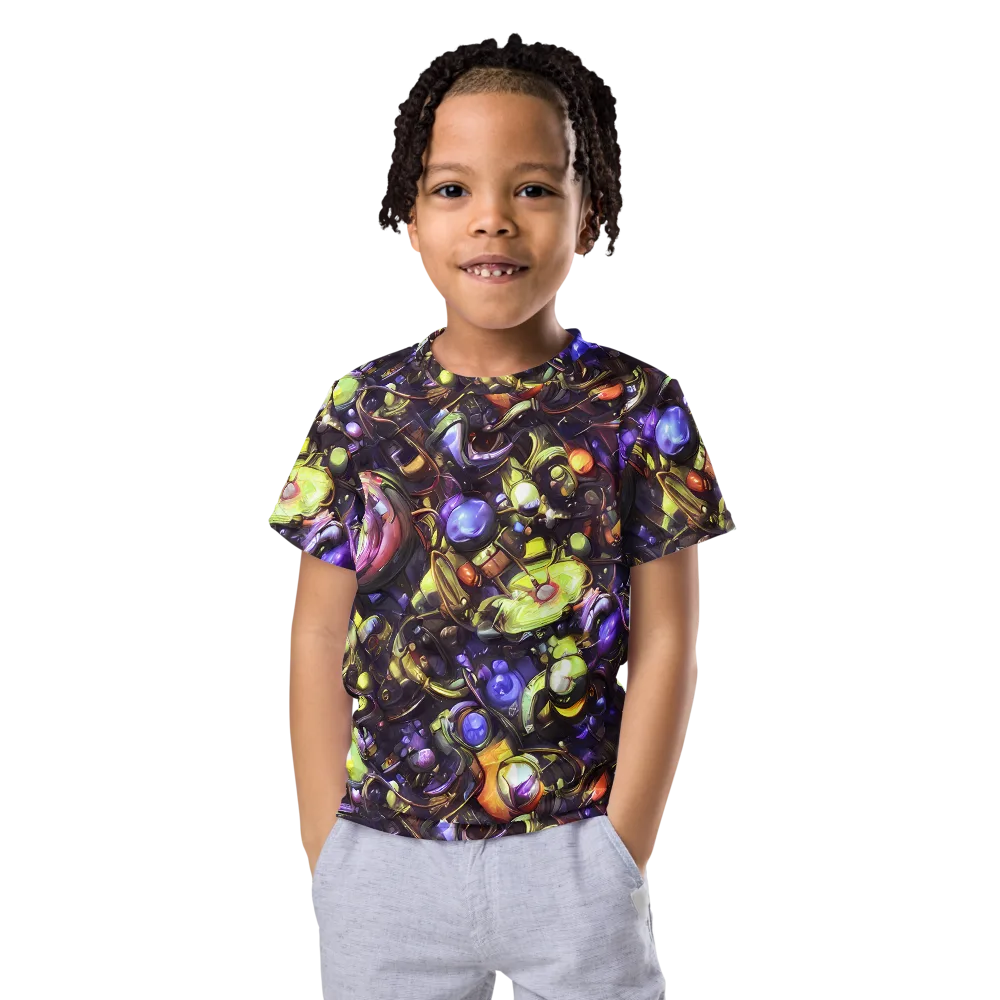Midnight Nectar on Kids Crew Neck T-Shirt — Front