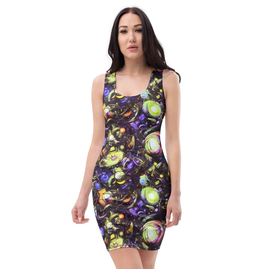 Midnight Nectar on Bodycon Dress — Front